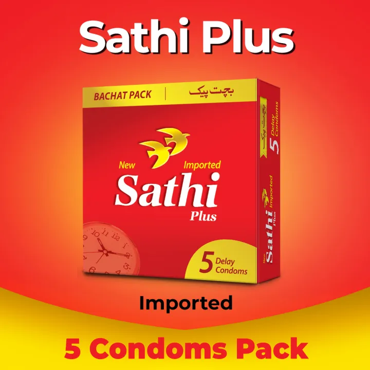 Sathi%20Plus%20Delay%20Condoms%20-%20Pack%20Of%205%20-%20Bachat%20Pack%20-%20Image%203