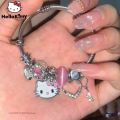 Sanrio Hello Kitty New Bracelets Cartoon KT Bangles Women Accessories Luxury Chains Y2k Girls Fashion Bracelets Girlfriend Gift Left Bank. 