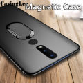 Protect Cover For Nokia 2.4 Soft matte Case full Protector Shockproof Car Magnetic Holder Ring Back Cover Nokia 2.4 Phone Cases. 