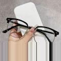 【Qian poem li Store】Classic lightweight semi rimless gaming reading glasses anti eye eyestrain blue blocking men anti glare UV ray fashion. 