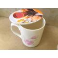 6 pec Cup Mug Glass Cover Material: Melamine (Random Print). 