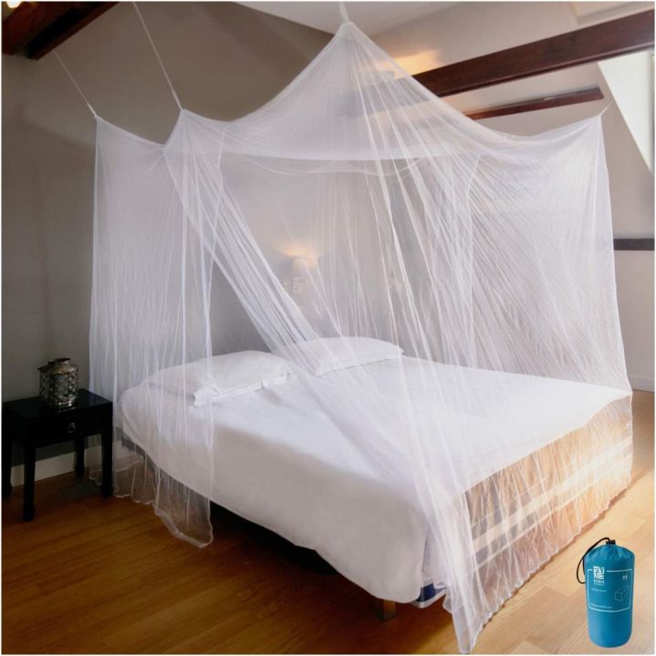 Mosquito / Long Lasting Mosquito Net / Mosquito net For Double Bed / Hanging Mosquito / Machardani / Korean net // With Free Hooks and rope