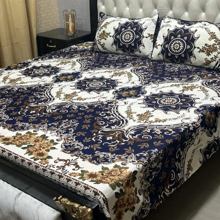 BeQuest%20Big%20Flowers%20%20High%20Quality%20Fine%20Soft%20Cotton%20Unique%20Designed%20Bedsheet%20-%20Image%202