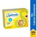 Splenda Sweetener, Zero Calorie, 100 Sachets. 