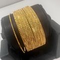 Real Gold Design Bangles set of. 