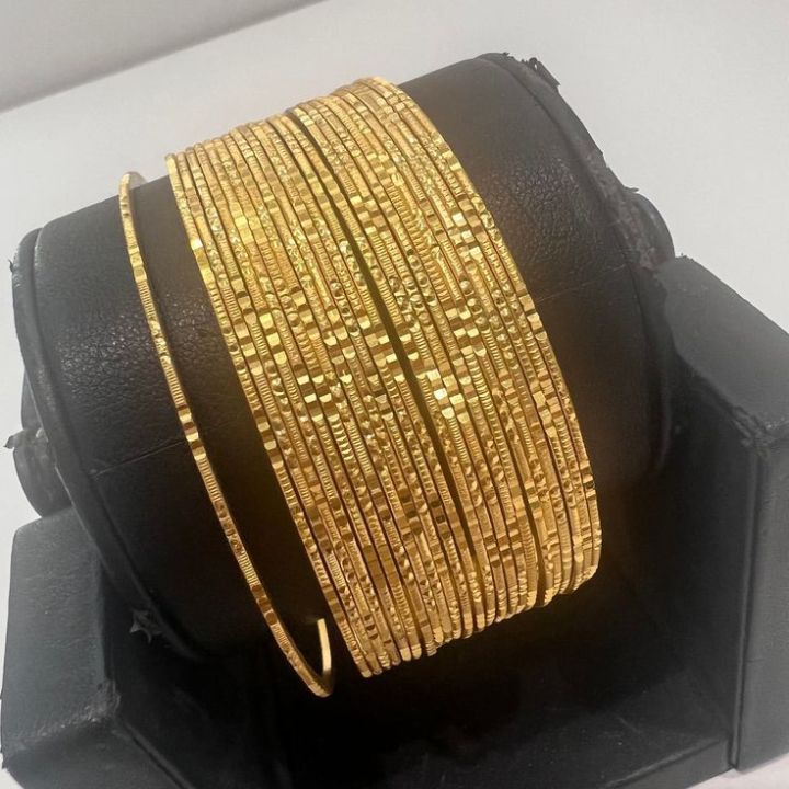 Real Gold Design Bangles set of