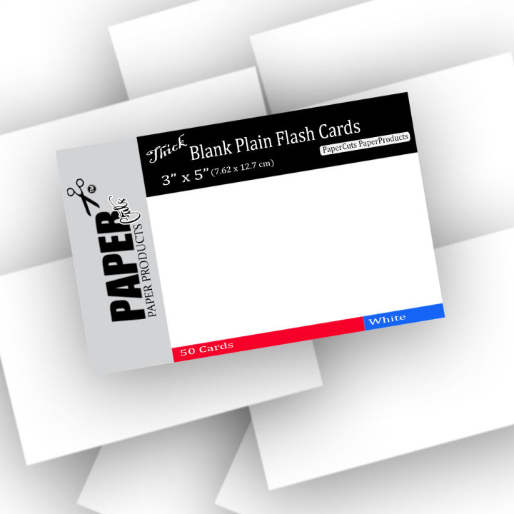 PaperCuts%20_%20Blank%20Plain%20Flash%20Cards_Index%20Cards_Memo%20Cards%203x5%20inches%20(50%20Cards)%20-%20Image%202