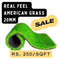 Real feel American artificial green grass mat floor table. 