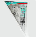 Cokai KJ-1135 Set Square 2-Piece Set - 35 cm with 3mm Thickness, Isosceles Triangle Ruler & Acute Triangle Ruler with French Curve. 