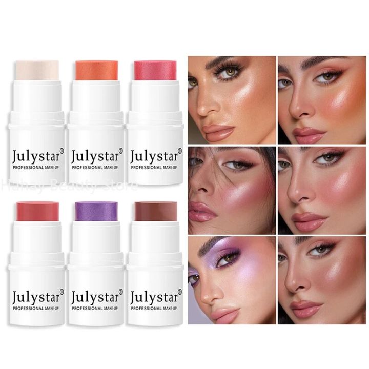 Blush Stick Highlighter Glitter Contouring Bronzer For Face Shimmer Powder Highlight Corrector Contour Illuminator Korean Makeup