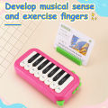 15Key Pocket Piano Mini Electronic Piano One Click Switching Between 3 Different Tones Illuminated Keys Music Instrument. 