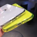 Fashion Neon Fluorescent Phone Case Casing iPhone For iPhone 11 case For iPhone 13 12 11 Pro Max XR X XS MAX 7 8 Plus case Transparent Cases Soft Silicone Back Cover casing iphone 11 case iphone 13 pro max casing iphone case. 