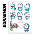 Doraemon Theme Cartoon Stickers Pack For Laptop, Desk, Notebook and Mobile covers DIY Stickers. 