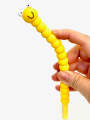 1pcs Soft Silicone Gel Pen Cute Caterpillar Colorful Cartoons Pen Black Ink 0.5mm Kawaii School Supplies Korean Stationery. 