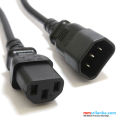 Branded New Power Cable Extension Cable IEC C13 To IEC C14 (Male To Female) C13 to C14 Male to Female Power Extension Cord Cable 220V 10A for Computer, Printer, SMPS, Monitor, Server, Display. 