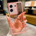 Casing For Infinix Zero 30 Zero30 5G X6731 2023 Square Plated Phone Case Fashion Couple Soft Silicone Camera Lens Shockproof Back Cover. 