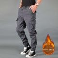 Stylish Grey 6 Pocket Cargo Jogging Trousers - Premium Quality Men's Jogging Trousers for Fashionable Looks. 