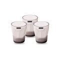 PrettyNeat Line Crystal(Plastic) Glass - 3 piece set - 300 ml. 
