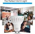 LOHAS GU10 LED Bulbs Day White 6000K, 6W Equivalent to 50W Halogen Light Bulb, 230V, 500Lm LED Spotlight Blub, 120 Degree Beam Angle, Non Dimmable Lighting for Kitchens, Bedrooms, Hallways, 10 Pack. 