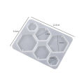 DIY Crystal Glue Drop Epoxy Resin Geometric Earrings Mold Necklace Pendant Silicone Mold Keychain Jewelry Handmade Crafts Making. 