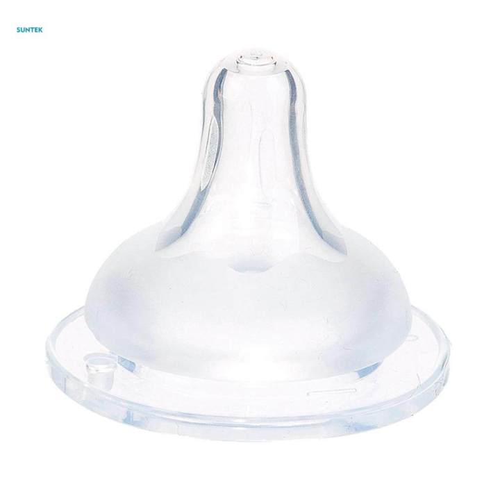 5xSilicone Baby Pacifier Soother Toddler Feeding Bottle Teat Cross Hole