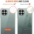 Samsung Galaxy A22 4G Soft Silicone Back Cover TPU Transparent Case With Camera Protection. 