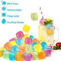 Reusable Ice Cube - Refreezable Reusable Ice Cubes for Drinks, Plastic Ice Cubes Reusable Dry Ice for Cocktails Coolers like soft drink fruit juice or Cold Coffee Different Shapes, Non Melting Ice Cubes.. 