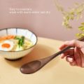 8 Pcs Wooden 9inch Japanese Spoon Fork Set Kitchen Wooden Cutlery Set. 