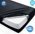 Waterproof Mattress Cover 6 Sided Waterproof Mattress Protector Zippered Bed Bug Encasement  Anti Allergy Non Noisy Hypoallergenic Bed Cover (/King). 
