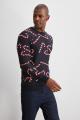 Trendyol Collection Navy Blue Men's Jacquard Christmas Themed Sweater TMNAW20KZ0781. 