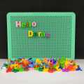 Educational Peg Board For Learning English Aplhabets Pin Board Kids Spelling And Words Learner Board 75+ Alphabatical Pins. 
