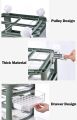 Storage Cabinet Drawer Type Floor Multi-layer Shelf Storage Cabinet Desktop Storage Box  (4 layers). 
