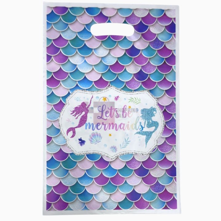 Mermaid%20Goody%20Bags%20-%2010%20x%206%20Inch%20-%20Gift%20Bags%20-%20Mermaid%20Themed%20Party%20-%20Blue%20-%20Girls%20-%20Pack%20Of%2010%20-%20Image%204