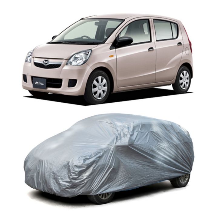 Daihatsu Eis Mira Car Top Cover Silver Coated - Water and Dust Proof - Grey Color