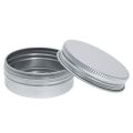 Pack Of 40 Screw Top Round Aluminum Tins Cans - Aluminum Screw Lid Round Tin Container Bottle. 
