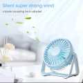 TriPole Small Desk Fan 3 Speeds Strong Airflow USB Fan 360°Rotation Mini Fan Portable Personal Fan, 5-inch Table Fan for Bedroom Office Home Outdoor Camping. 