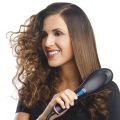 Simply Straight Ceramic Hair Straightening Brush, Black/Pink Made for Japan. 