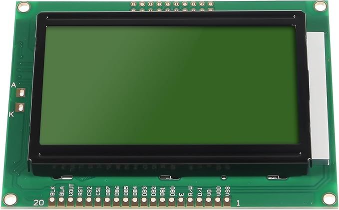 128×64 Dots Graphic Green Color Backlight LCD Display