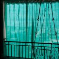 Green Shade Curtin Net with big rings, High quality,Shading Rate 90%-95%,Used for Garden, Balconies,Playgrounds, Swimming pool.The Green Shade Net reduces temperatures by up to 8 degrees.. 
