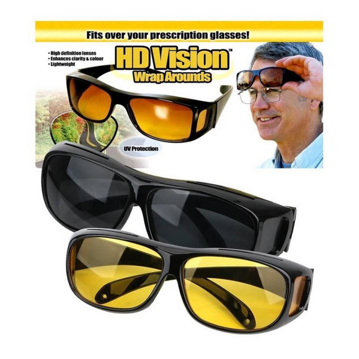 HD Night Day Vision Glasses Clear View for Driving Other Activities Unisex By The Home Haven Shop Daraz.pk