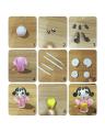 3D Modeling Caly For Kids / 3d Clay/ Fomic Polymer Light Clay Slime Playdough For Kids With Free Tools (12 Pcs Pack). 