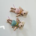 style fabric art mouse doll thumb doll toy cute angel wings mouse doll zodiac gift birthday gift ragdoll small decoration. 