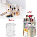Fashion 360-degree Rotating Makeup Organizer Tool Transparent Box. 