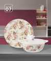 Premium Melamine Dinner Set 72 Pcs Double Glaze With Glass Lids Luxury Crockery for 8 Person Export Quality Tableware Wedding/Dowry Gift. 
