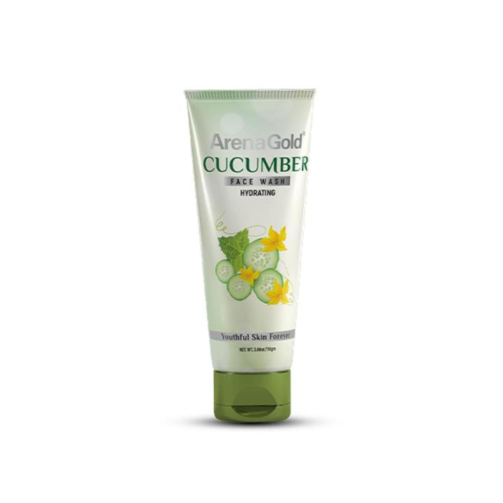 Arena Gold Cucumber Face Wash 100g| Effective for Acne| Oily Skin|  Cucumber Extracts| Reduces Pimples For Men And Women|Deep Cleanser| Face Wash