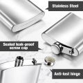 Leakproof Alcohol Wine Drinking Bottle Liquor Flask Hip Flask Stainless Steel Whiskey Holder. 