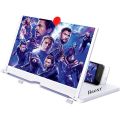8 Inch High-definition 3D HD Mobile Phone Screen Magnifier Movie Video Amplifier Holder Enlarger Smart Phones Bracket Foldable And Portable Enlarge Stick Eyes Protection Support for All Smartphones. 
