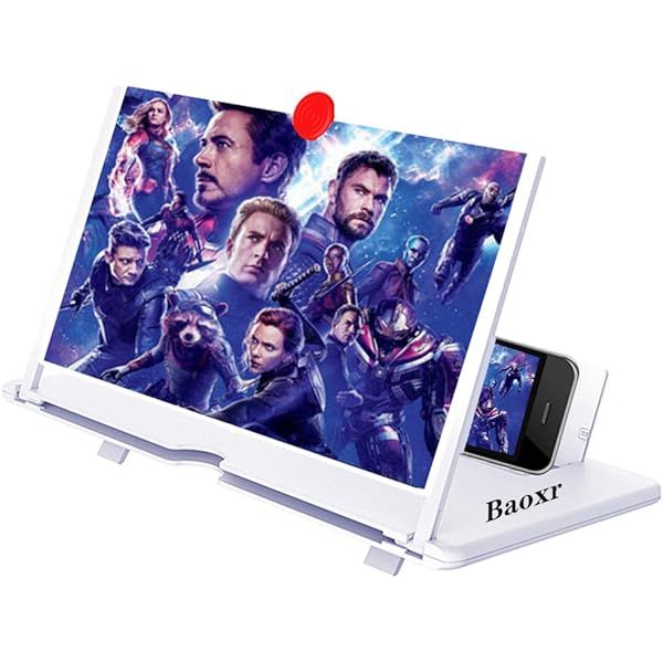 Magnifier 3D Screen Amplifier Mobile Screen Lightweight Folding Magnifying Glass Watch Movies For Smart Phone