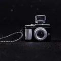 Retro Punk Flash Camera Pendant Necklace/Glow Sounding Mini Kids Toy Nnecklet. 
