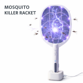 Mosquito Killer Racket | 2-in-1 Electric USB Rechargeable Swatter with UV Light & Stand — German Mall. 